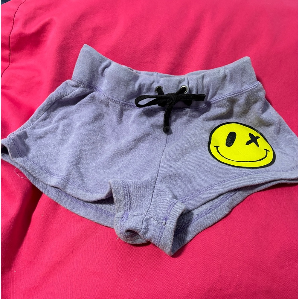 Love Junkie Purple Terry Shorts JUNIOR Size L
